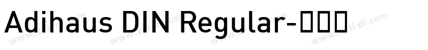 Adihaus DIN Regular字体转换 Adihaus DIN Regular字体转换